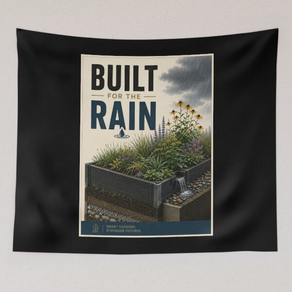 Item preview, Built for the Rain Smart Garden Poster  designed and sold by Sketchlegacy.