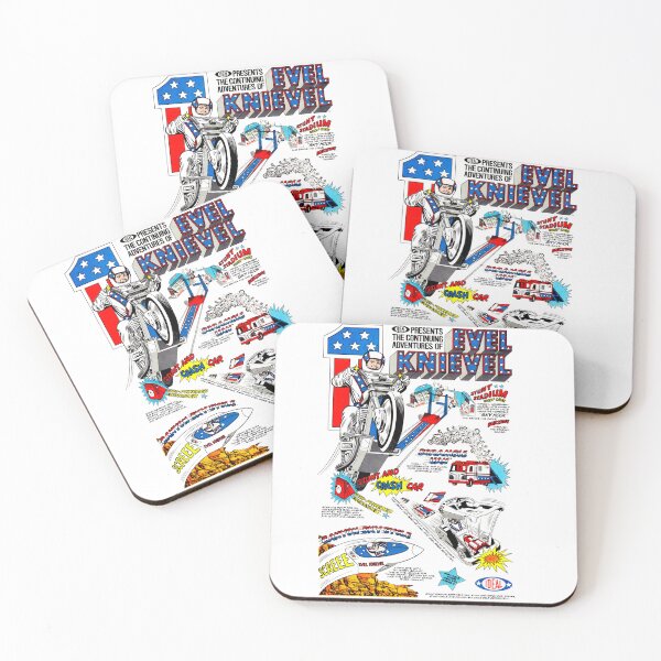 Artikelvorschau, Evel Knievel Comic-Spielzeugwerbung entworfen und verkauft von The Retromotel.