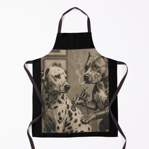 Item preview, Gritty Vintage Pitbull Tattooing Spotted Dalmatian designed and sold by k3rstman1.