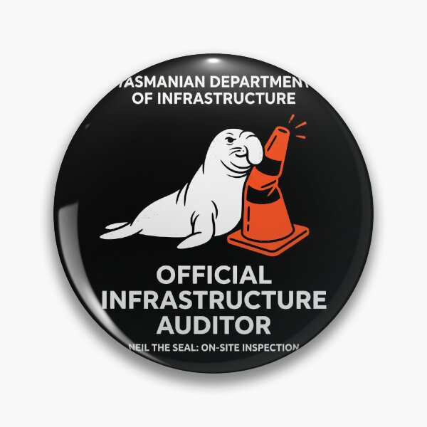 Item preview, Neil The Seal Tasmanian Infrastructure Auditor designed and sold by k3rstman1.