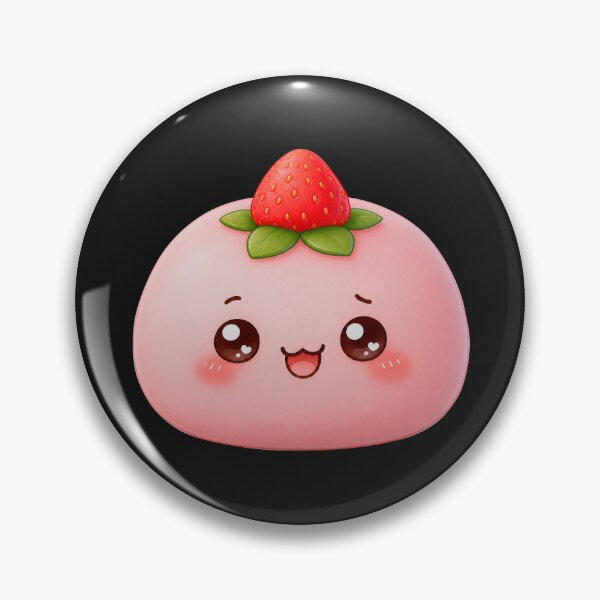 Item preview, Cute Strawberry Mochi Kawaii Character designed and sold by ImagenFusionP.