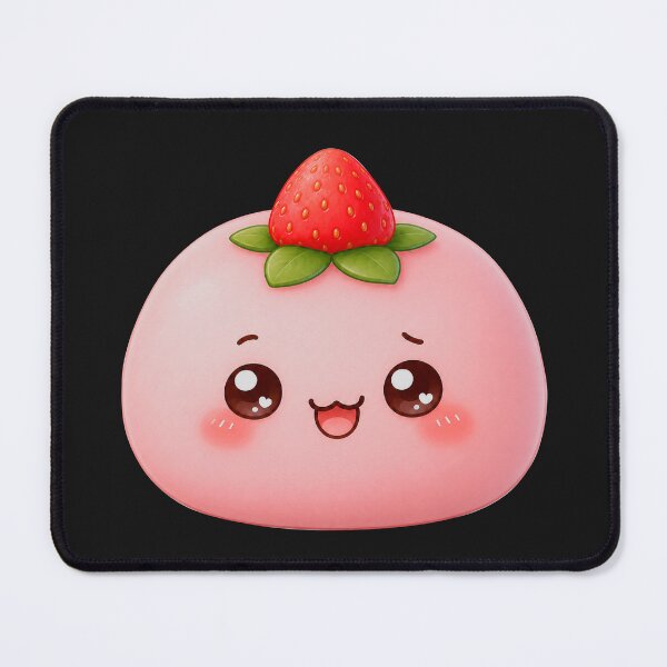 Item preview, Cute Strawberry Mochi Kawaii Character designed and sold by ImagenFusionP.