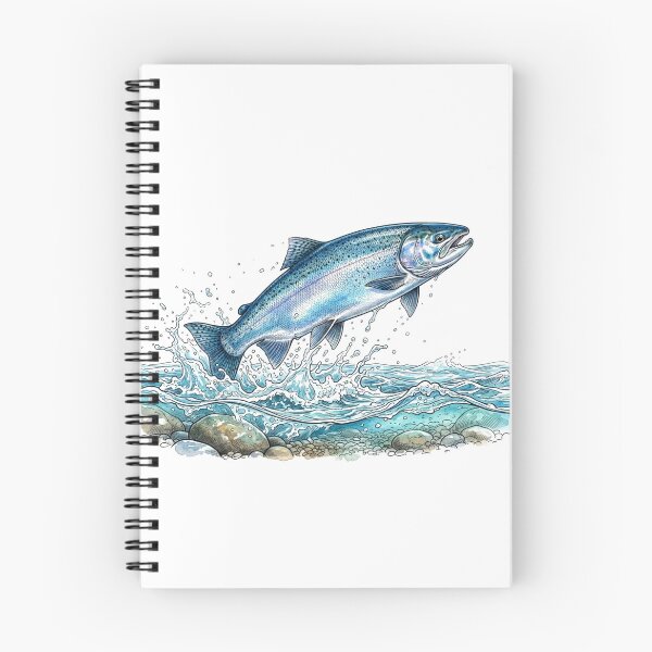 Item preview, Steelhead Trout Fishing Wildlife Sticker designed and sold by Mathias Yakubu Design.