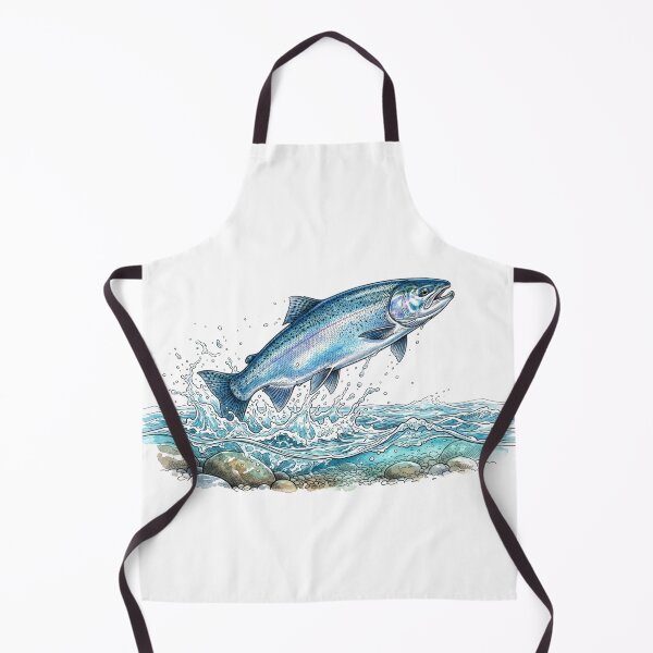 Item preview, Steelhead Trout Fishing Wildlife Sticker designed and sold by Mathias Yakubu Design.