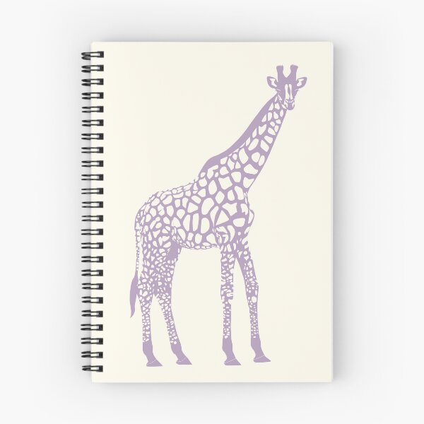 Item preview, Minimal Monochrome Giraffe Line Art Scandinavian Style Animal Illustration Purple designed and sold by Nasdigitalart.