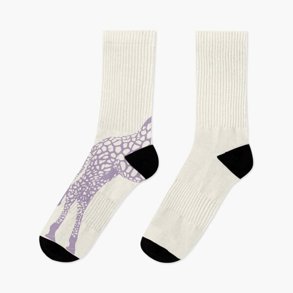 Item preview, Minimal Monochrome Giraffe Line Art Scandinavian Style Animal Illustration Purple designed and sold by Nasdigitalart.