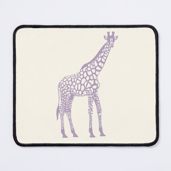 Item preview, Minimal Monochrome Giraffe Line Art Scandinavian Style Animal Illustration Purple designed and sold by Nasdigitalart.