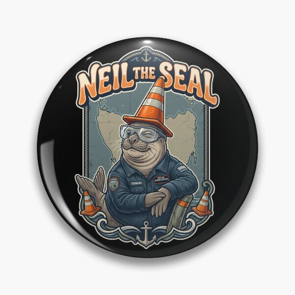 Item preview, Neil The Seal Tasmania Traffic Cone Mascot designed and sold by k3rstman1.