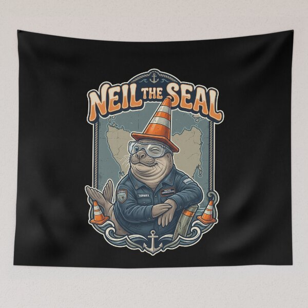 Item preview, Neil The Seal Tasmania Traffic Cone Mascot designed and sold by k3rstman1.