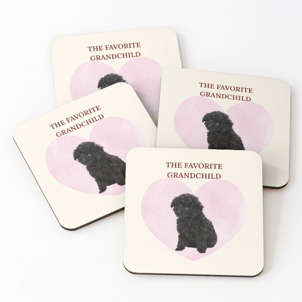 Item preview, The Favorite Grandchild Funny Poodle Grandma Gift designed and sold by chaos-and-curls.