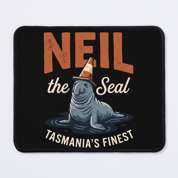 Item preview, Neil The Seal Tasmania Funny Traffic Cone designed and sold by k3rstman1.