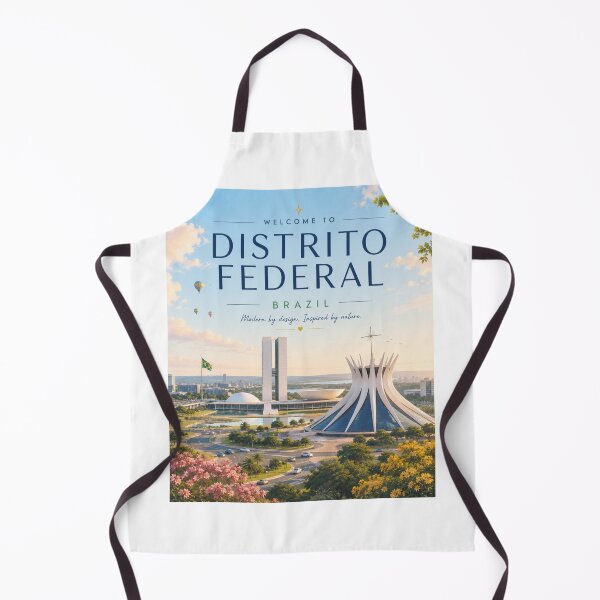 Item preview, Brasília Federal District Brazil Travel Poster | Modern Landmark Wall Art designed and sold by ElartedeNoel.