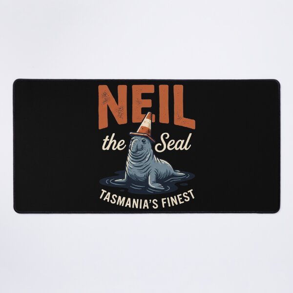 Item preview, Neil The Seal Tasmania Funny Traffic Cone designed and sold by k3rstman1.