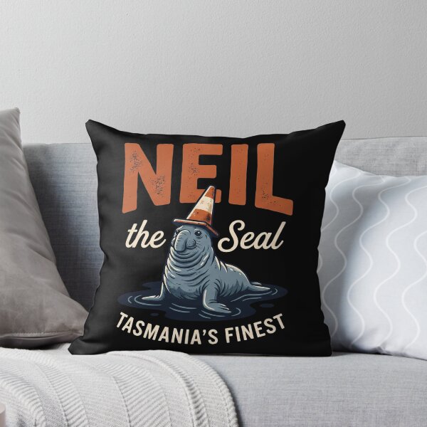 Item preview, Neil The Seal Tasmania Funny Traffic Cone designed and sold by k3rstman1.