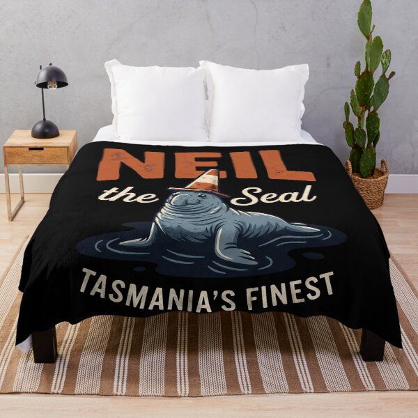 Item preview, Neil The Seal Tasmania Funny Traffic Cone designed and sold by k3rstman1.
