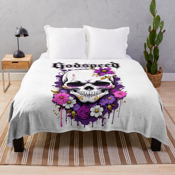 Item preview, Godspeed Floral Skull – Arte Gótico Floral designed and sold by bakazel.