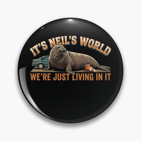 Item preview, Funny Neil The Seal Neils World Road Block designed and sold by k3rstman1.