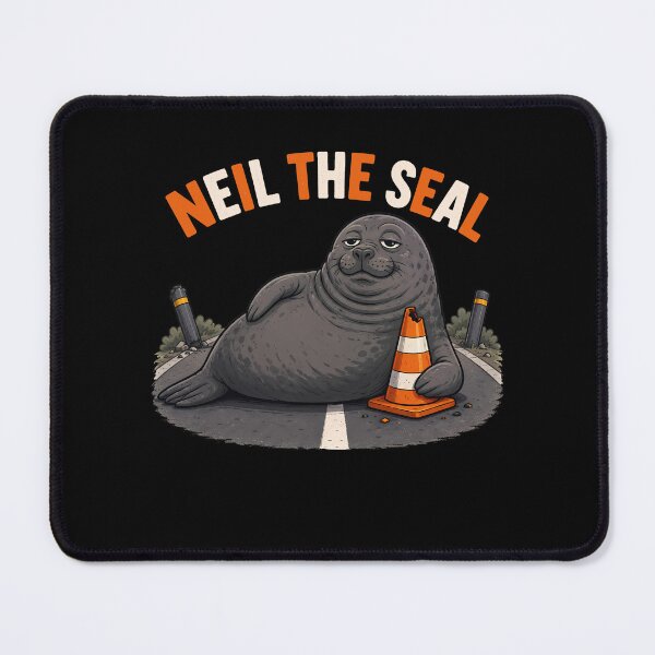 Item preview, Neil The Seal Funny Traffic Cone Cartoon designed and sold by k3rstman1.