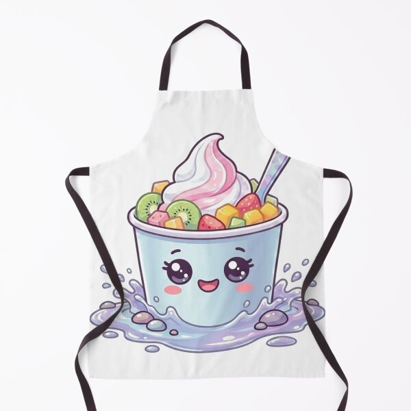 Item preview, Cute Frozen Yogurt Froyo Sticker designed and sold by Mathias Yakubu Design.
