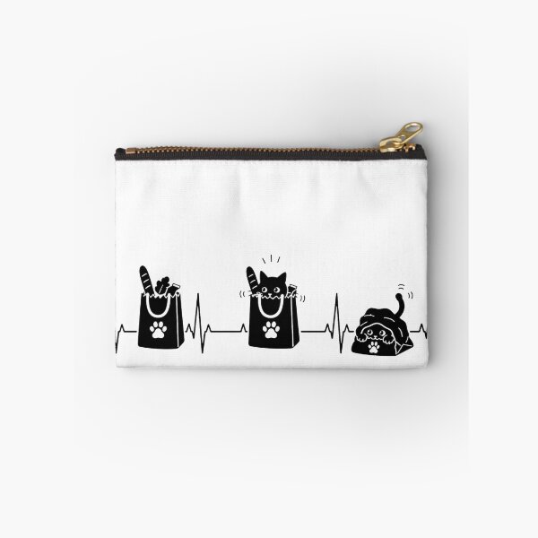 Item preview, ❤️ HEARTBEAT COLLECITON ❤️ - Heartbeat Cat - Interrupted by Grocery Bag Trap designed and sold by WheelieGdArt.