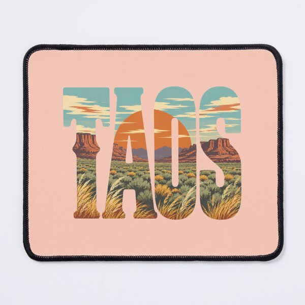 Item preview, Taos New Mexico Vintage Desert Sunset Graphic designed and sold by SimplyJasper.