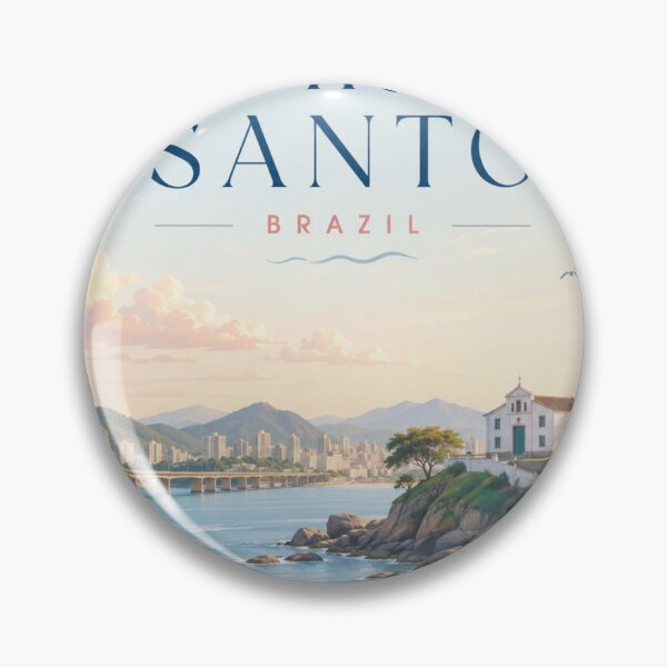 Item preview, Espírito Santo Brazil Travel Poster | Peaceful Coastal Wall Art designed and sold by ElartedeNoel.