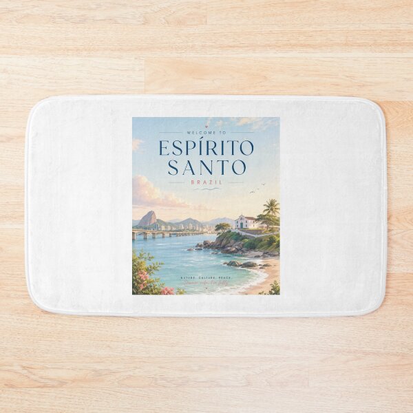 Item preview, Espírito Santo Brazil Travel Poster | Peaceful Coastal Wall Art designed and sold by ElartedeNoel.