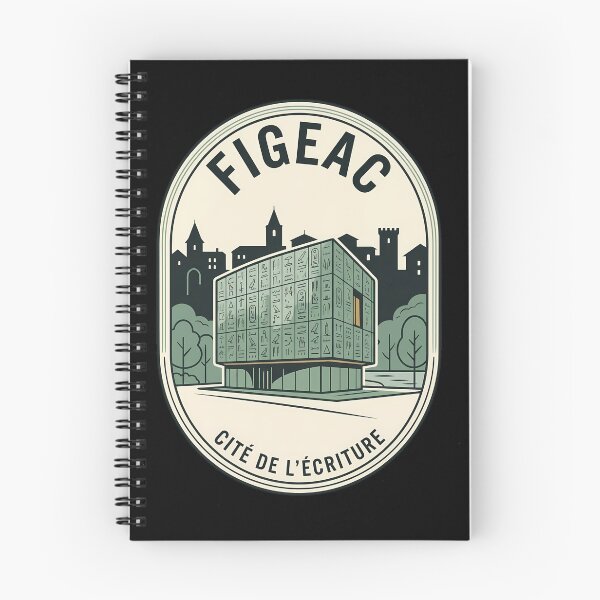 Item preview, Figeac France Vintage Travel Emblem Cité de l'Écriture designed and sold by k3rstman1.