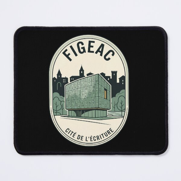 Item preview, Figeac France Vintage Travel Emblem Cité de l'Écriture designed and sold by k3rstman1.