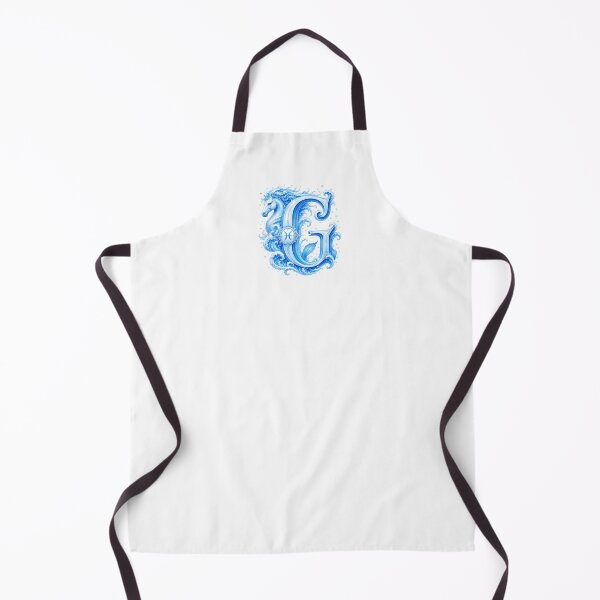 Item preview, Aqua Equus Horse-Pisces Letter G designed and sold by BlissBlvdShop.