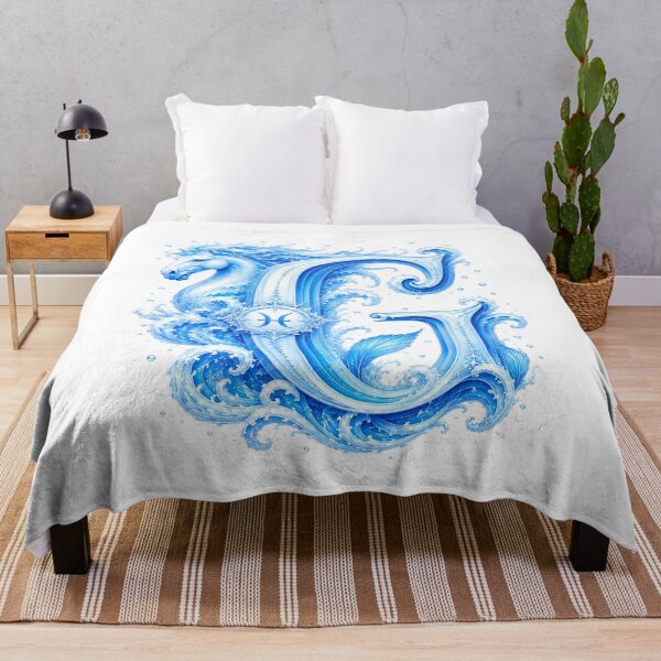 Item preview, Aqua Equus Horse-Pisces Letter G designed and sold by BlissBlvdShop.