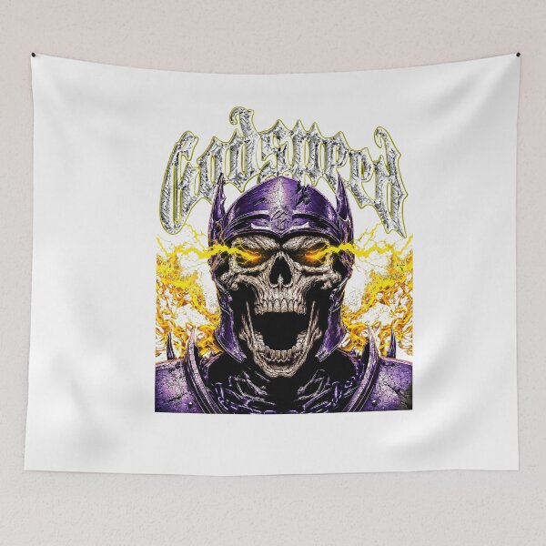 Item preview, Godspeed Infernal Skull Warrior – Arte Gótico Épico designed and sold by bakazel.