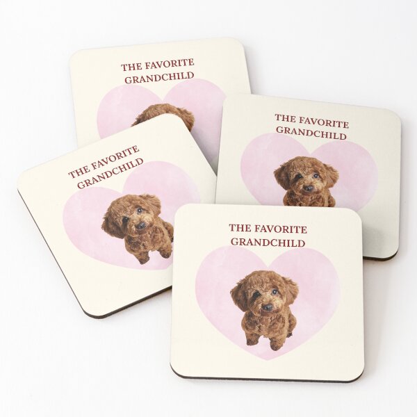 Item preview, The Favorite Grandchild Funny Poodle Grandma Gift designed and sold by chaos-and-curls.