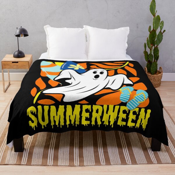 Item preview, Summerween Ghost with Surfboards Spooky Summer designed and sold by The Retromotel.