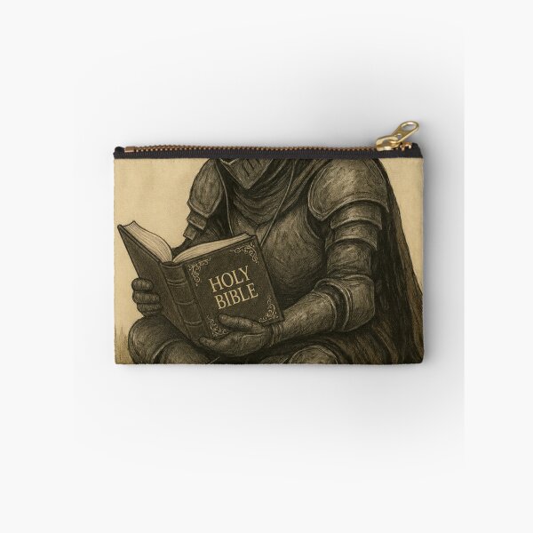 Item preview, Knight Reading the Holy Bible | Christian Faith Vintage Sepia Art designed and sold by Jesus-istheway.