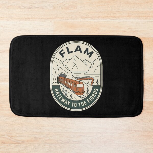 Item preview, Flam Gateway To The Fjords Vintage Travel Emblem designed and sold by k3rstman1.