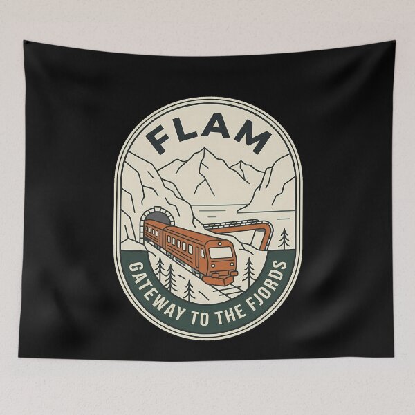 Item preview, Flam Gateway To The Fjords Vintage Travel Emblem designed and sold by k3rstman1.