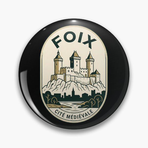 Item preview, Foix France Medieval City Vintage Travel Emblem designed and sold by k3rstman1.