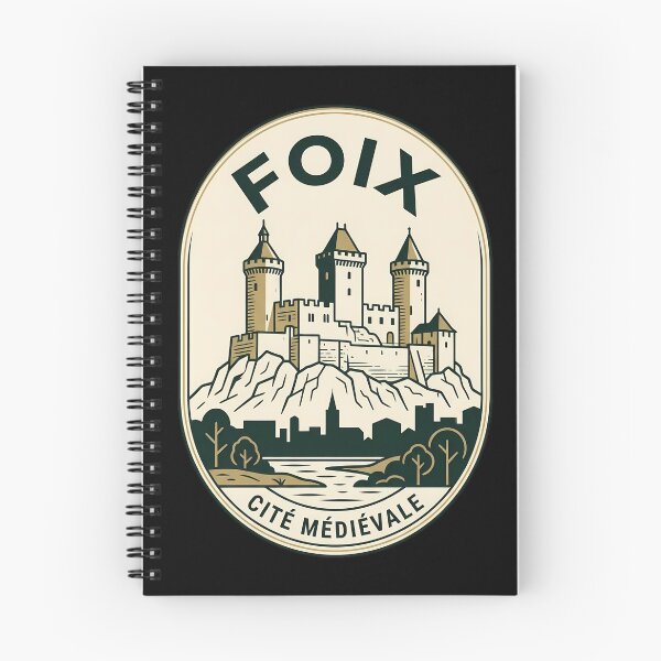 Item preview, Foix France Medieval City Vintage Travel Emblem designed and sold by k3rstman1.