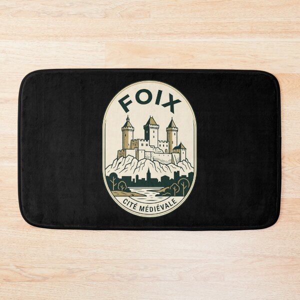 Item preview, Foix France Medieval City Vintage Travel Emblem designed and sold by k3rstman1.