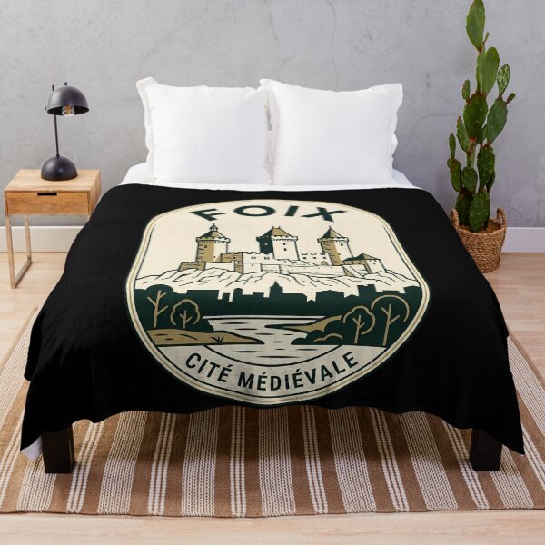 Item preview, Foix France Medieval City Vintage Travel Emblem designed and sold by k3rstman1.