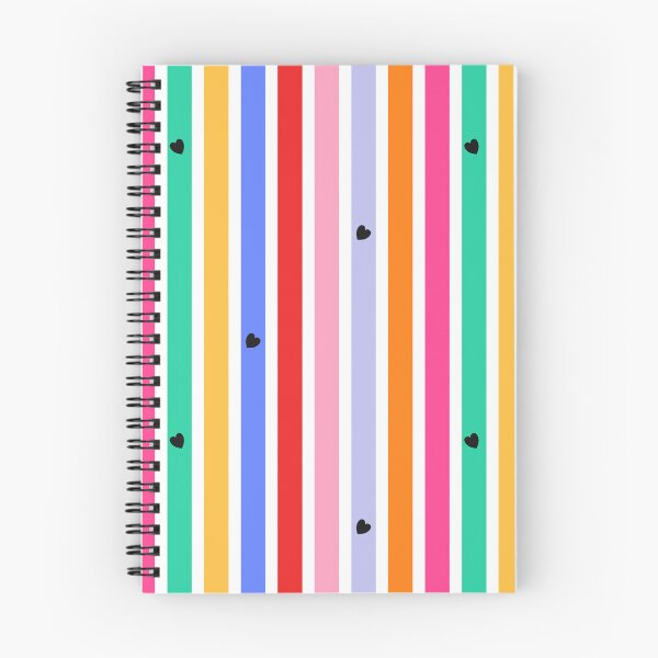 Item preview, Rainbow Candy Stripe Hearts Pattern designed and sold by Patterns & Love .