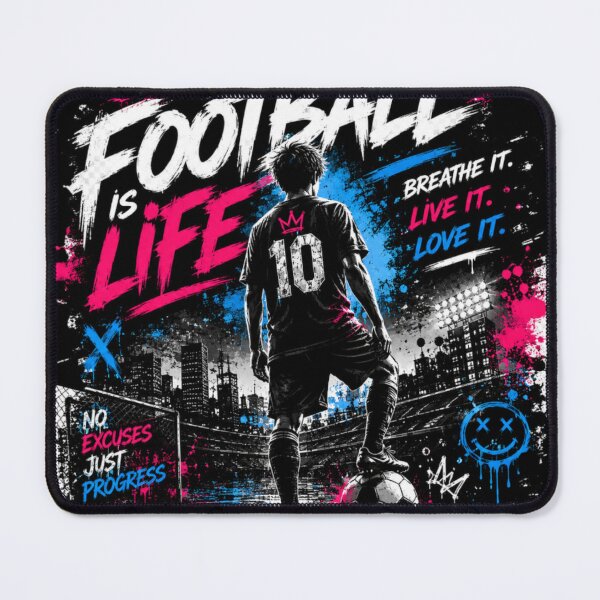 Item preview, Football Is Life Street Style Soccer Design designed and sold by LegendCourt.