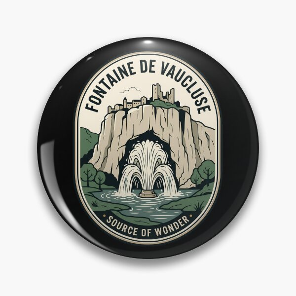 Item preview, Fontaine De Vaucluse France Vintage Travel Emblem designed and sold by k3rstman1.