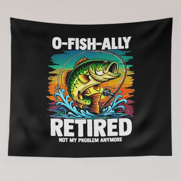 Item preview, O-Fish-Ally Retired - Funny Fishing Retirement Dad Husband designed and sold by BendyBeasts.