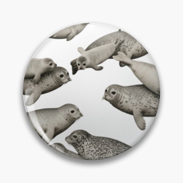 Item preview, Vintage Harbor Seals Family designed and sold by Qubrus-Saliba.