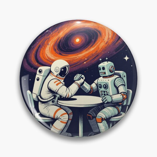 Item preview, Space man vs. robot arm wrestling designed and sold by SportsShip.