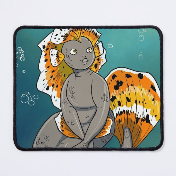 Item preview, Cute Spotted Lionfish Mermaid Illustration Under the Sea designed and sold by GloomWild.