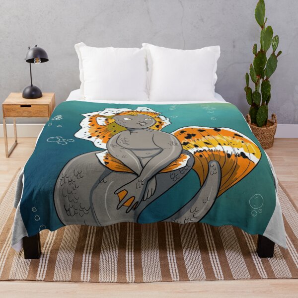 Item preview, Cute Spotted Lionfish Mermaid Illustration Under the Sea designed and sold by GloomWild.