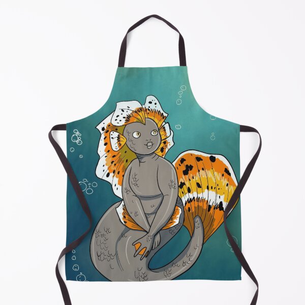 Item preview, Cute Spotted Lionfish Mermaid Illustration Under the Sea designed and sold by GloomWild.